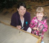 Patti and Astrid dig up fossils