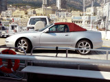 Maroon soft-top