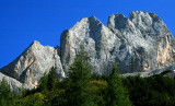 view from the Marmolada glacier.