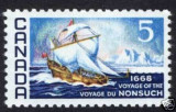 NONSUCH sail boat big wave stamp - 1968