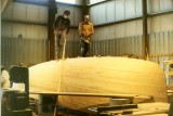 building the 26 mould plug, in early 1980