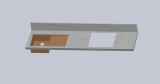 Lavandino inox disegno 3D con solid works - tagglio laser e piegatura