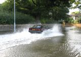 Surfing the wall, at Isleworth.