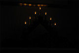 Adventsljusstake med LED-lampor