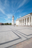 Lithuania, Vilnius cathedral and the belfry