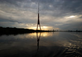 Latvia, Riga, Television center