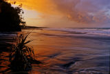 water receded