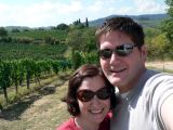 The vineyard between our B&B and Greve in Chianti