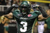 San Jose SaberCats WR/LB Jason Geathers