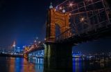 Downtown Cincinnati at night