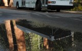 Shuttle Bus Reflection, Yosemite