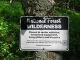 Wilderness Area Marker