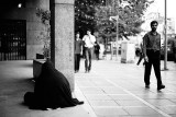 Beggar in chador - Tehran