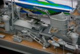 Detalj av en Graupner-modell av krysseren Prinz Eugen