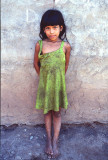 Candelaria with her Green Dress