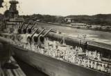 USS Wisconsin, Panama Canal October 1946 (photo Evan Bell)