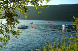 Morning sun on the lake
