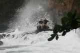 Crazy people at Onomea Bay (ignored stay out signs) (Botanical Gardens)