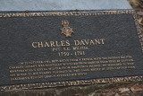 Modern memorial at an old grave