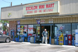 Stephen with his pockets full of worms running from the Food Mart