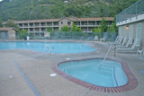 The outdoor pools at the Yosemite View Lodge, El Portal, Ca.
