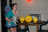 Marissa carved all 3 of these pumpkins that Mark grew