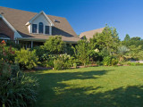Garden shot in front of Tonys house