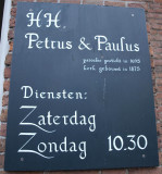 Vogelwaarde, RK Petrus en Pauluskerk bord, 2008