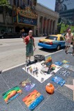 c2574 Street Artist in Hollywood