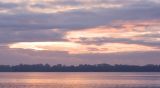 Sunrise Lake Champlain looking towards Vermont