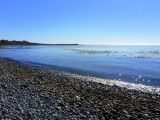 The shore line at Beacon Hill Park. Looking out over the Straits of Juan de Fuca