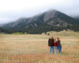 Rico, Lisa, and Amandah at the Flatirons