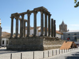 a Roman temple in Evora