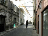 in the streets of the old Jewish section of Guarda