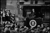 President Reagan campaigns by train