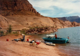 Camp in Mountain Sheep Canyon