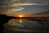 Sunset on Missouri River near Vermillion, SD July 15, 2008