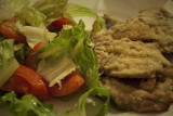Sarde a linguata con insalata