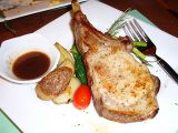 Angus pork chop bone-in $160 around 12 oz