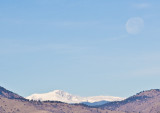 Moonset over the Rockies