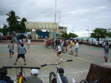 Galapagos Volleyball (note high net)