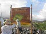 Park Sign on Floreana