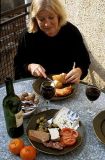 Market purchases for lunch at our house in Magalas.