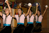 Thai women performing dance, Ban Lac, Mai Chau. Northwest Vietnam
