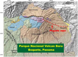 Map of  Volcan Baru  National Park Trail