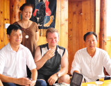 From right: Miao King, me, University Professor, Kai Li mayor,