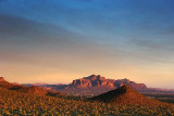 Superstition Mountain At Sunset 80147