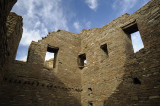 Inside the ruins of Pueblo Bonito