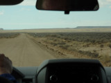 Dirt road to Chaco Canyon National Historic Park