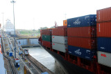Transiting the Panama Canal 21 January 2008  Gatun Lock